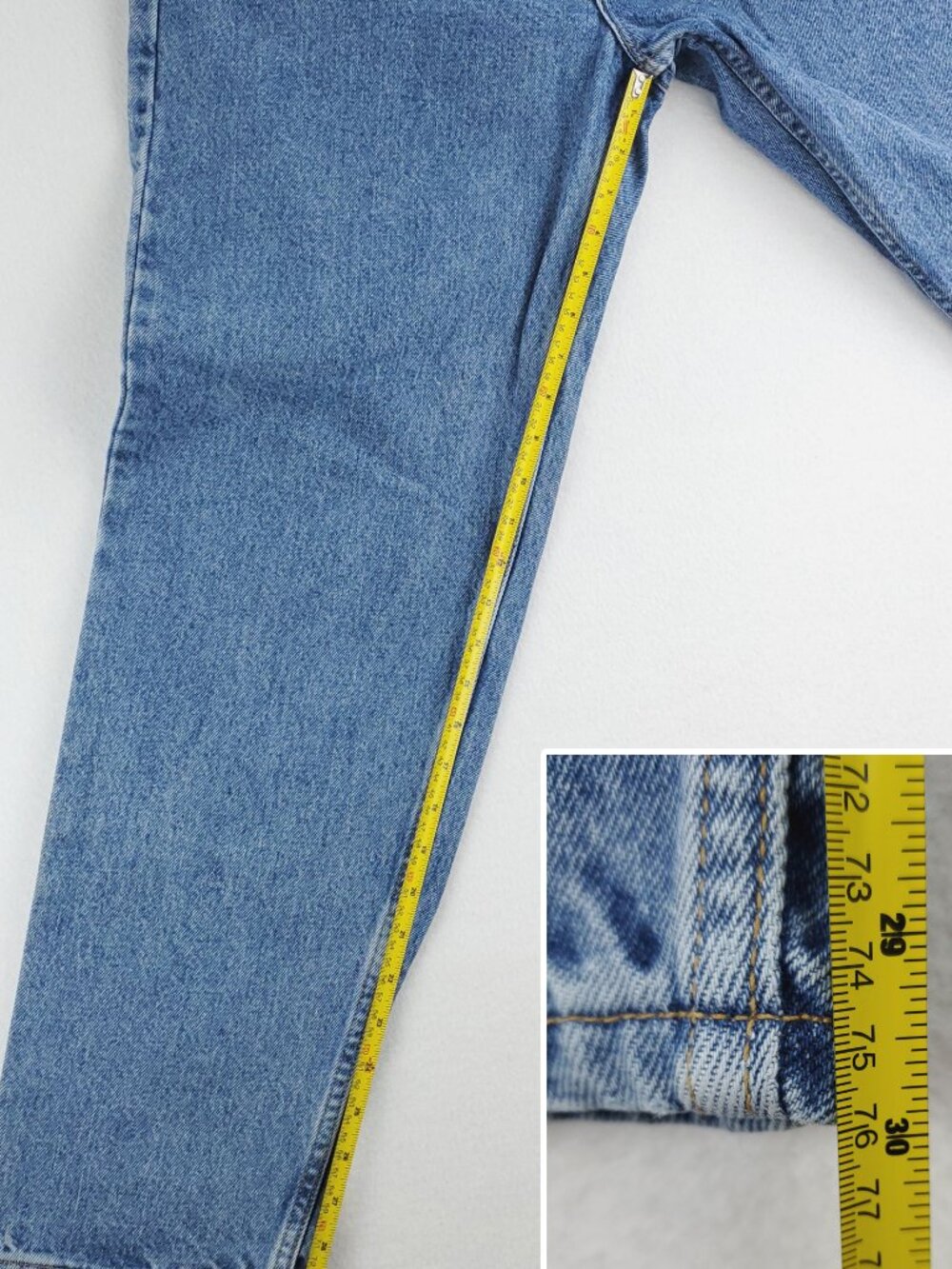 Levi's 560 Jeans Vintage 90s Denim Loose Fit Straight Leg "13 JR. S" 32x30 - Picture 7 of 10